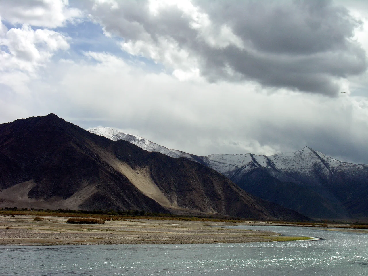 I spent the night in the same hotel and room I had before in Lhasa. Next morning it was off to the airport. This is the Lhasa River we drove beside much of the way. Lhasa,
Made Explore #383 July 23, 2008 (another so, so picture makes explore, better ones were uploaded - Explore is in no way an indication of a good picture)