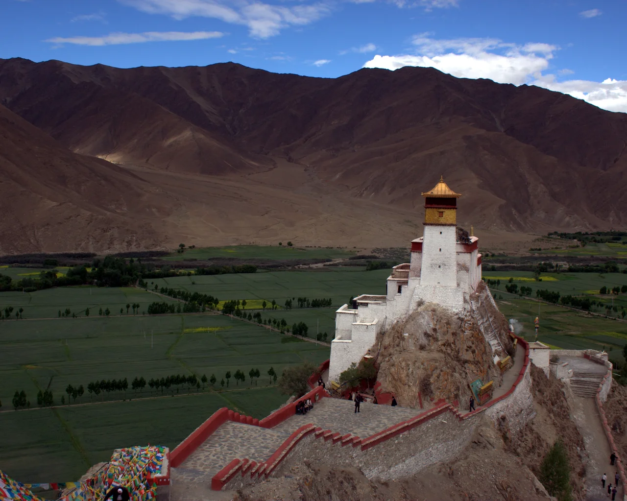 Yumbulagang Palace from Above.