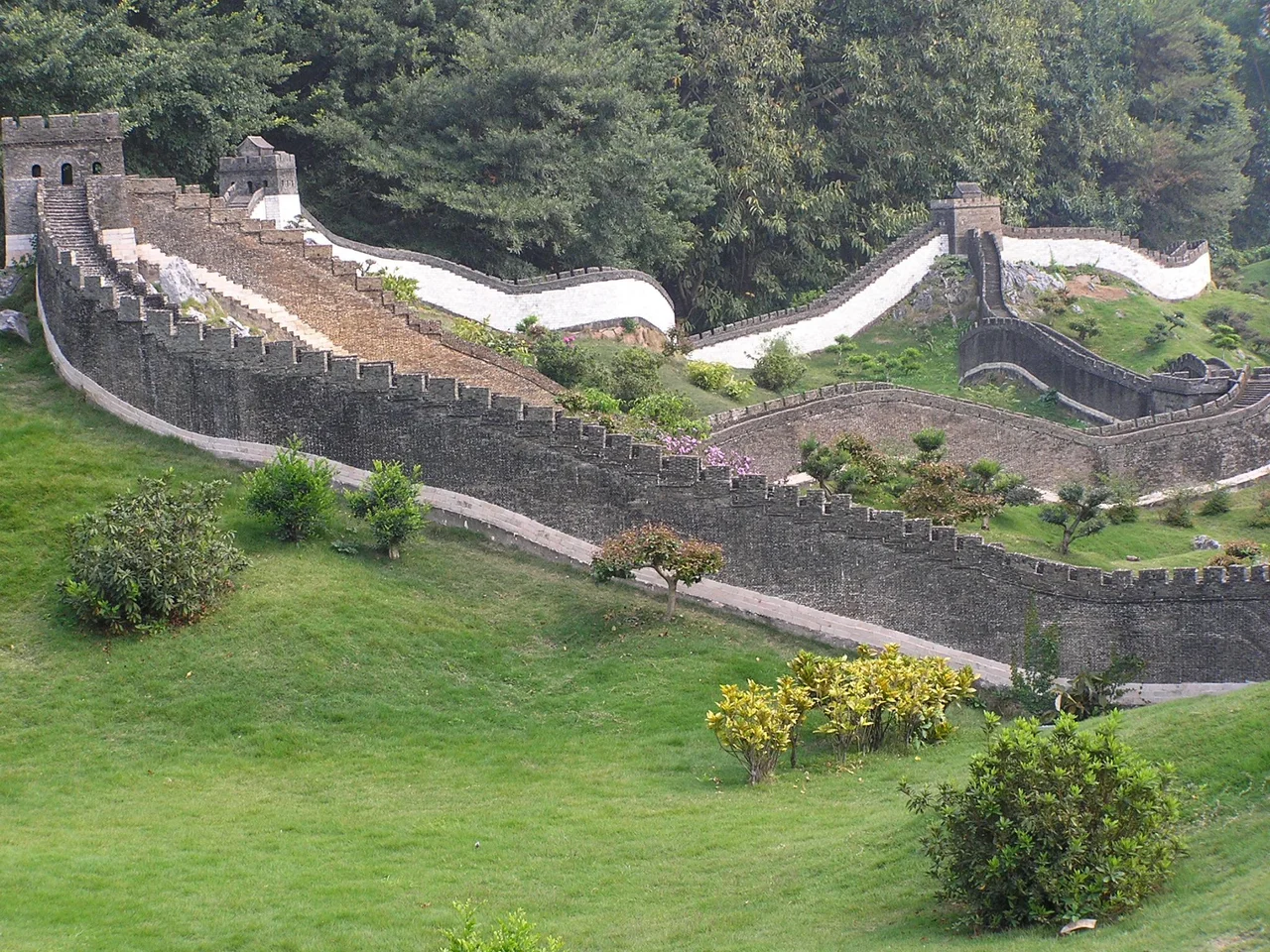 This is a photo of miniature Forbidden City in Splendid China theme park, Shenzhen