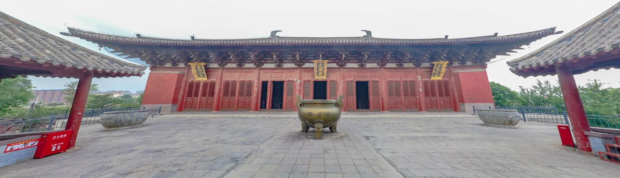 The main axis of Fengguo Temple in Yixian, Liaoning, China