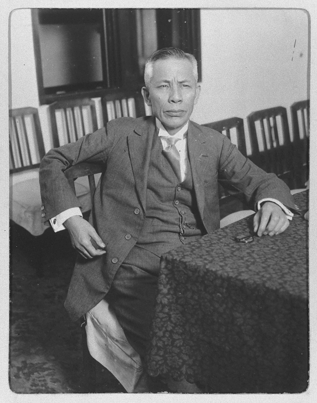 Portrait of Adachi Kenzo (安達謙蔵, 1864 – 1948)