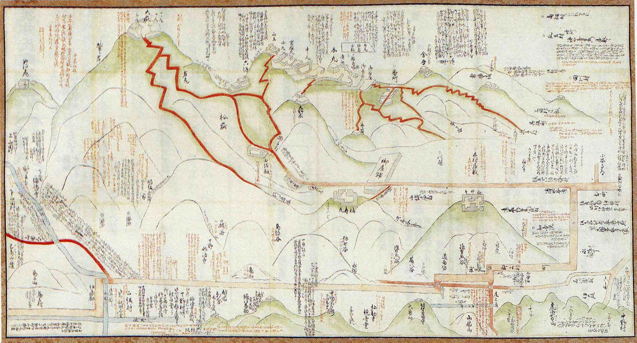 小谷城跡絵図