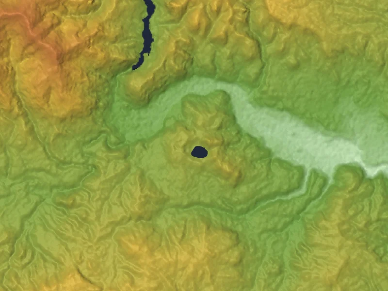 Naruko Caldera in Miyagi Prefecture, Honshu, Japan.